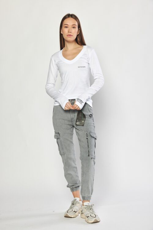 White Long Sleeves Basic Cotton Top SOUL