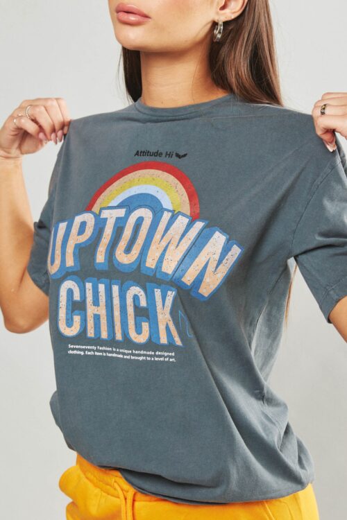  Designed  Grey T- Shirt CHIC