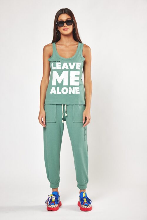Two Piece Olive Green Pique Jogger Set ME