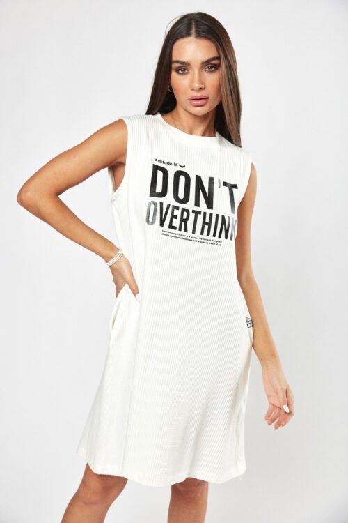 White Pique Midi Dress DON'T