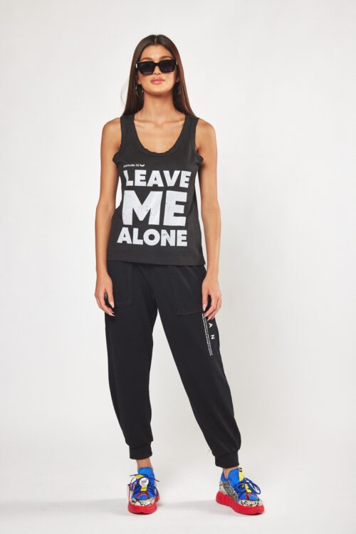 Two Piece Black Pique Jogger Set ME