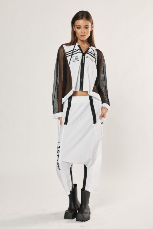 Two Piece Black And White Designed  Set  SEVEN