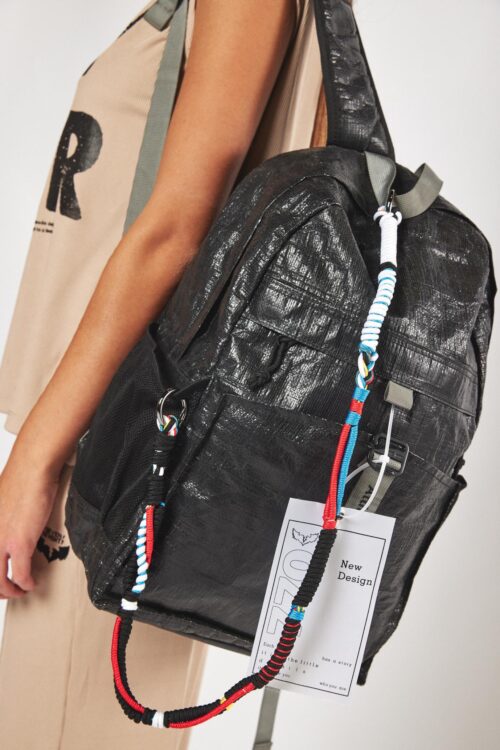 Hand Made Designed Black Backpack Bag  SCHOOL770