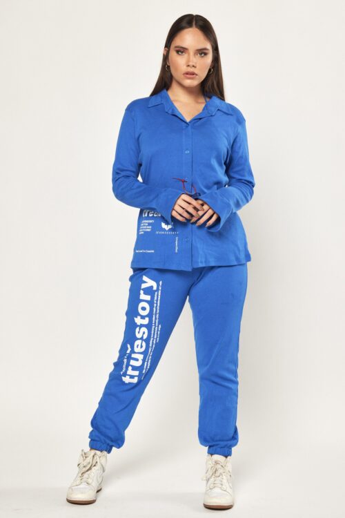 Blue Color Jogger Set  RETRO