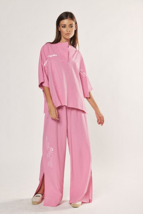 Pink Squares Two Piece Set  POWER