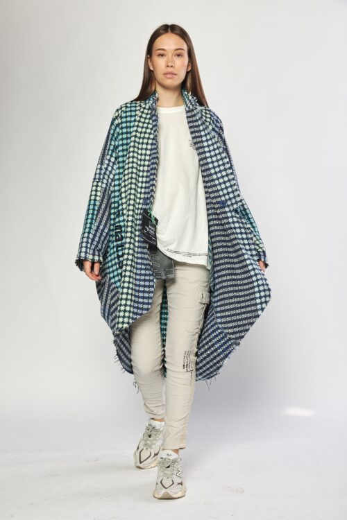 Blue Colors  Wide Jacket  Top MINIMALIST