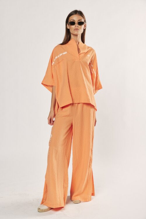 Orange Squares Two Piece Set  POWER