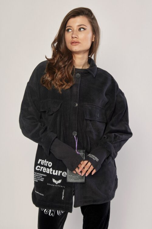 Black Fleece Wide Jacket  RETRO