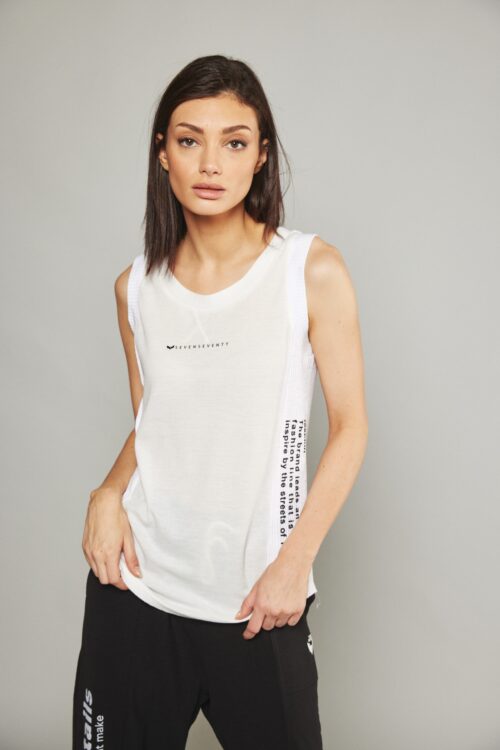 White Tank Top BACK
