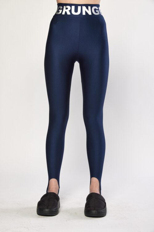 Designed Gray Lycra Leggings GRUNGE