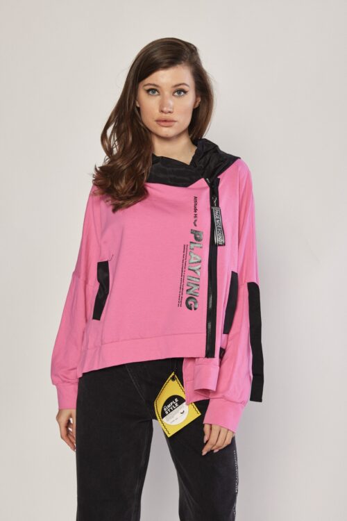Pink Pullover and NylonSporty Jacket  PLAYING