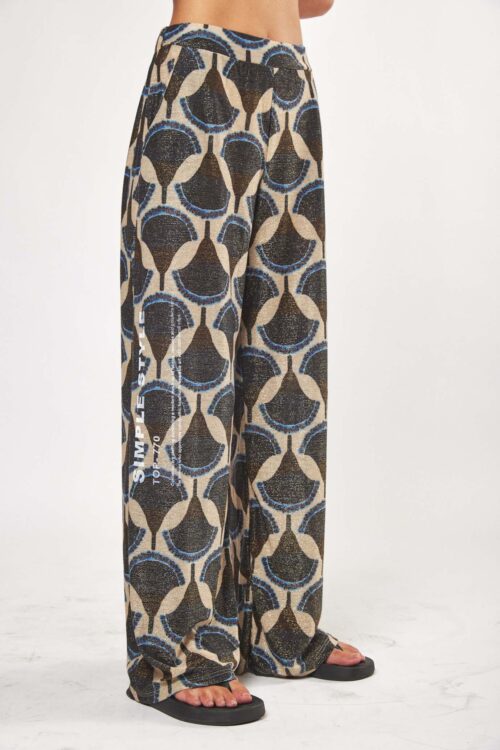 Colorful Retro Style Designed Pants  SIMPLE