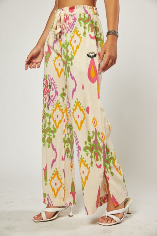 Colorful Boho-Chic Style Designed Pants  SEVEN