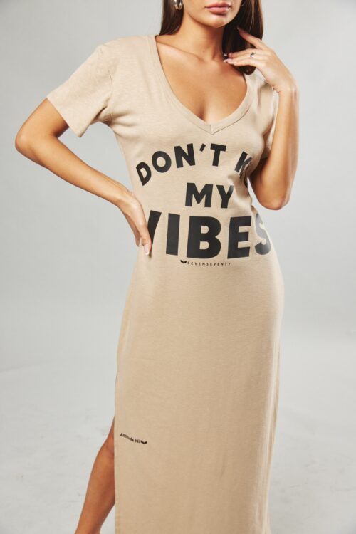 Beige Maxi Dress VIBES