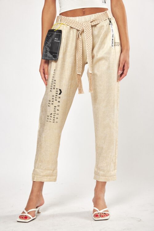 Gold Colors Designed Pants HAND MADE