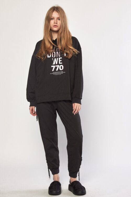 2 Piece Black Color  Jogger Set  WHY