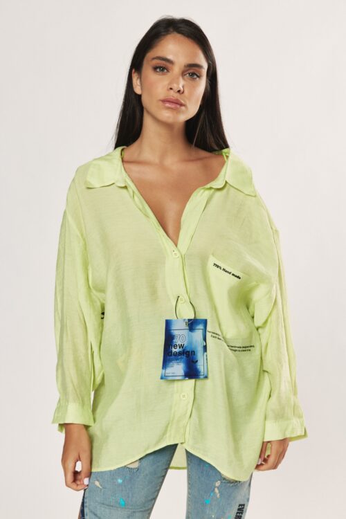 Yellow Long Sleeves Wide Top  770%