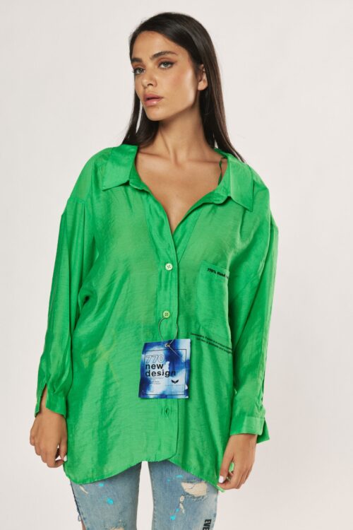 Green Long Sleeves Wide Top  770%
