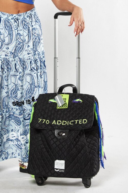 Black Designed Trolley Suitcase ADDICTED