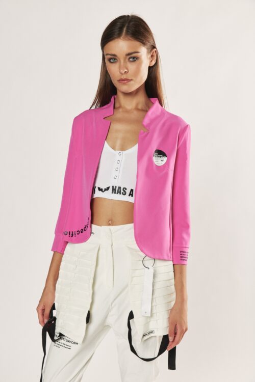 Pink Unique Design Blazer Jacket  PRODUCTION