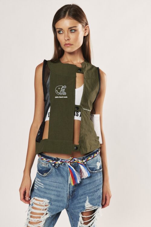 Olive Green Vest Top END