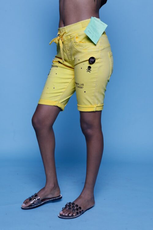 Short Yellow  Denim Pants REGION