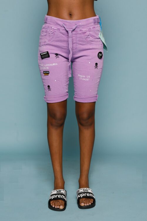 Short Purple Denim Pants REGION