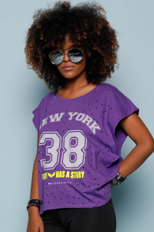 Purple T-shirt NEW YORK