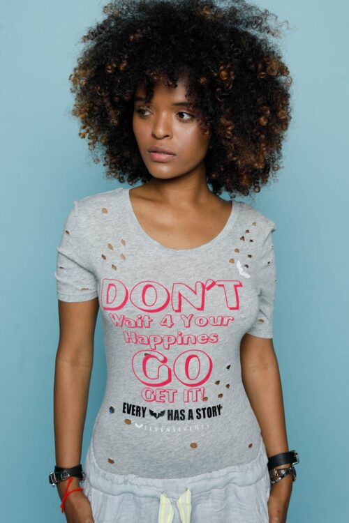  Gray Short Sleeve Bodysuit GO