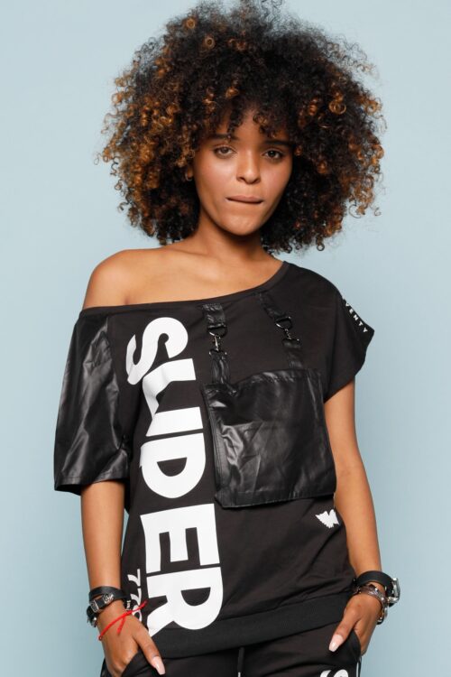Black Two Piece Street Style Suit  SUPER