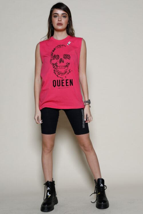 Pink Sleeveless Top QUEEN