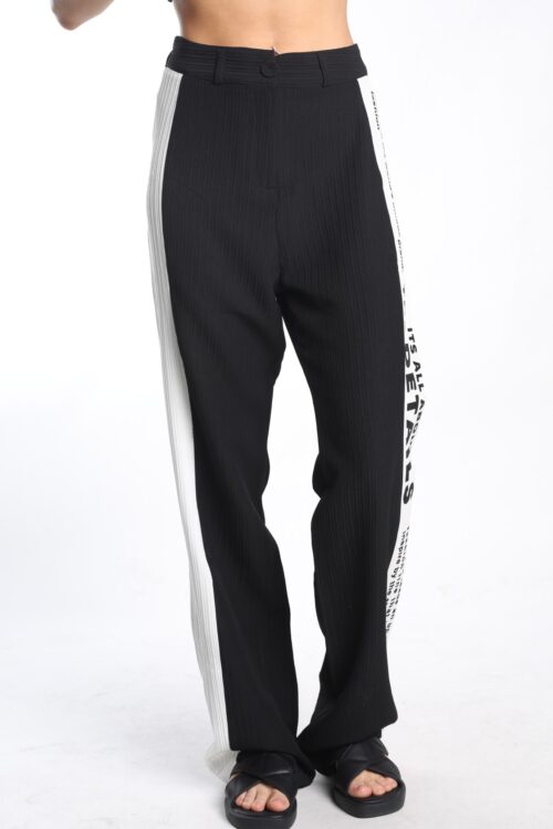 Designed Black  Pants  DETAILS