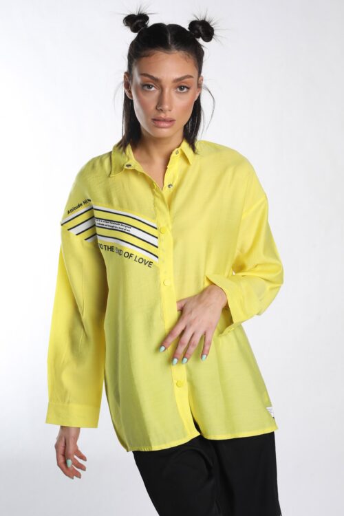 Yellow Long Sleeves Top LOVE