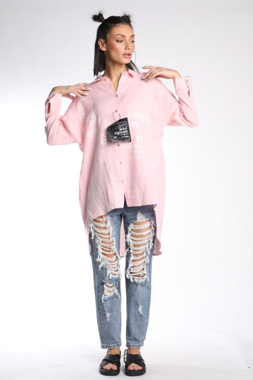 Pink Long Sleeves Top YES