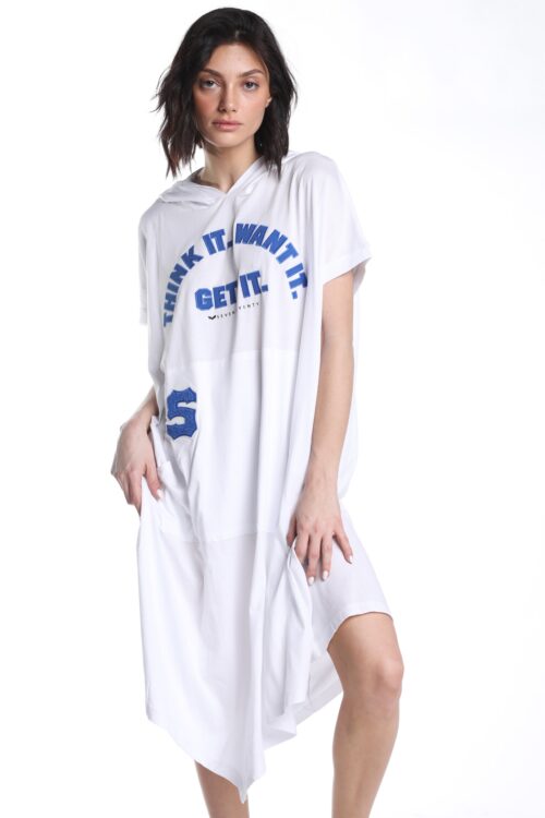 White Hooded Dress GET IT