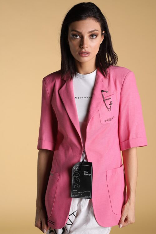 Pink Color Unique Design Blazer Jacket  LIMITED