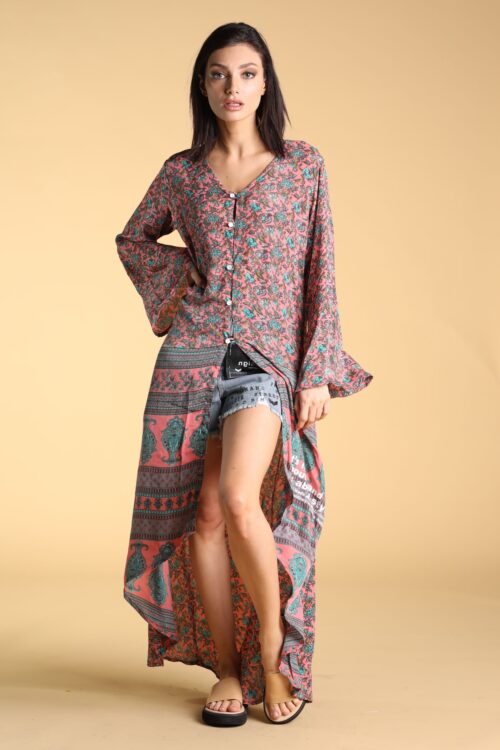 Colorful Boho Style Maxi Top BRAND