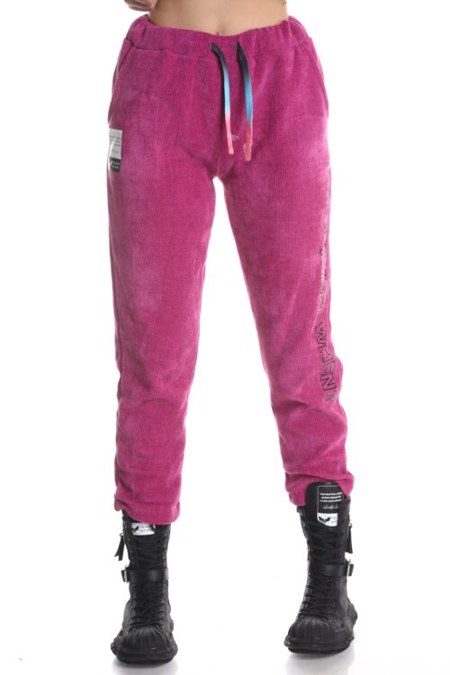 Designed Pink Corduroy Jogger Pants  STORY