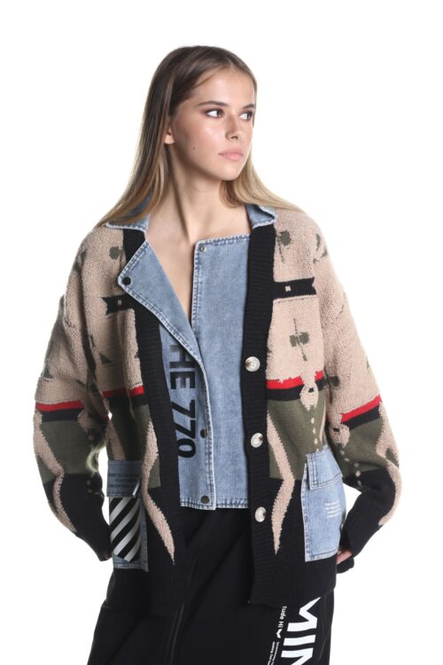 Blue Denim  With Knit Jacket  THE 770