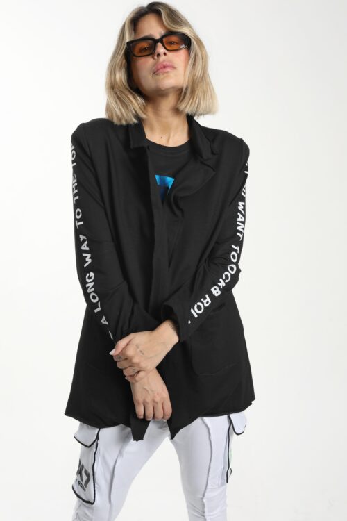 Black Unique Design Pullover Blazer Jacket  SKULL