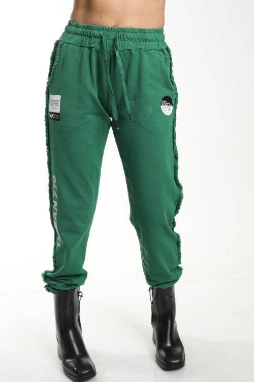 Green Designed Jogger Pants  URBAN