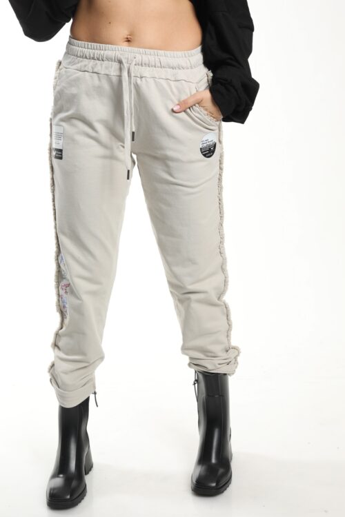 Black Designed Jogger Pants  URBAN