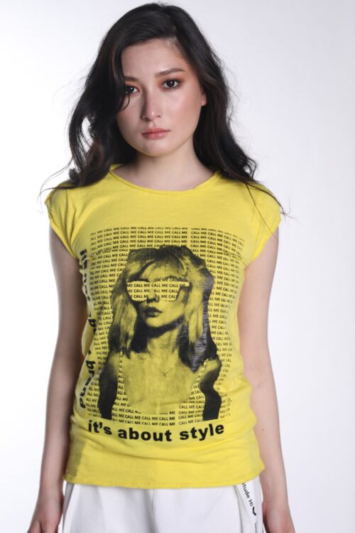 Yellow Semi Short Sleeve T BRAND
