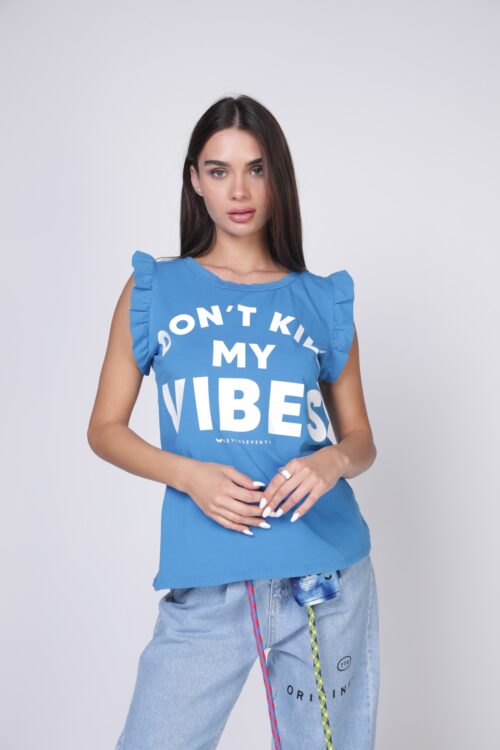 Designed blue T- Shirt  BRAND