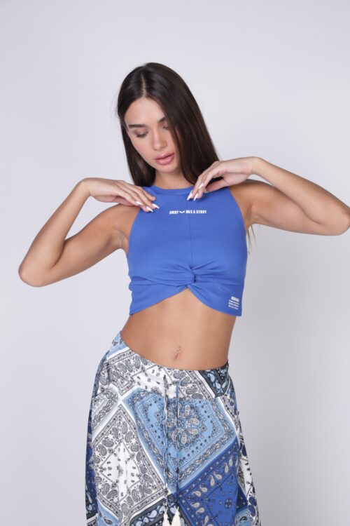 Blue Crop Tank Top  STORY