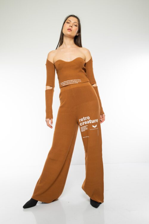 Brown Two Piece Set SPEAK