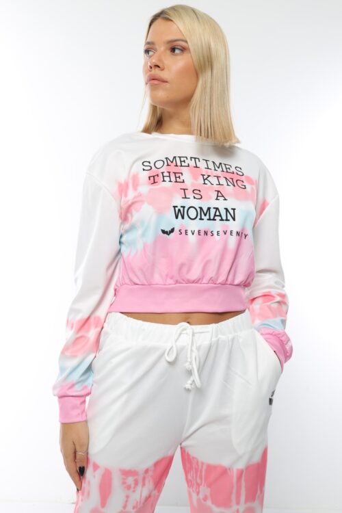 Multicolor Tie Dye Two Piece Jogger Set WOMAN