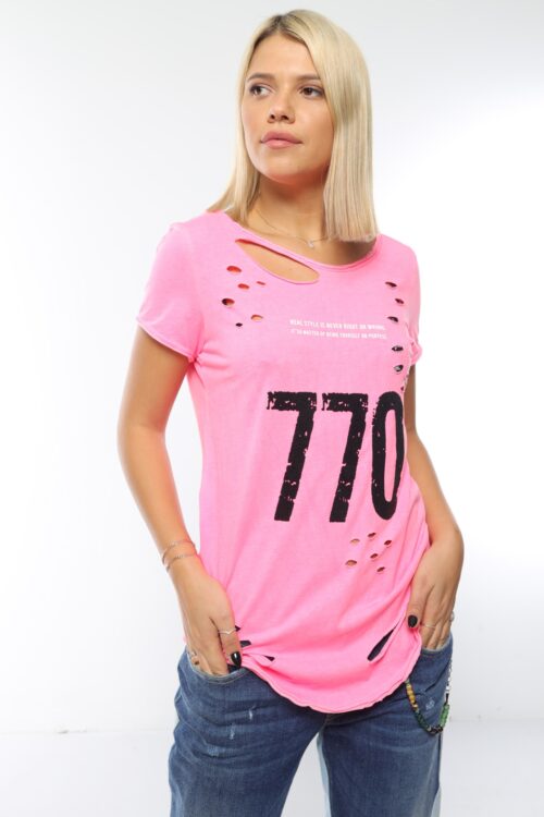 Neon Pink Tee 770