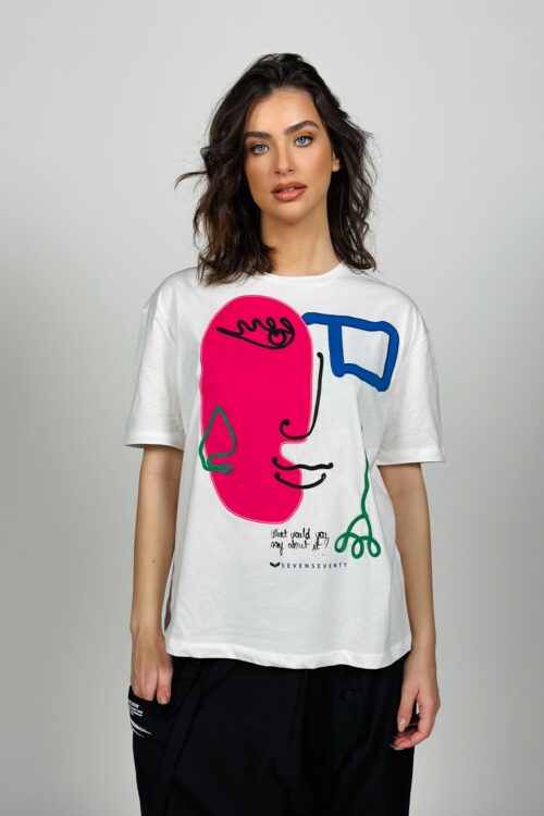  White T- Shirt  FACE