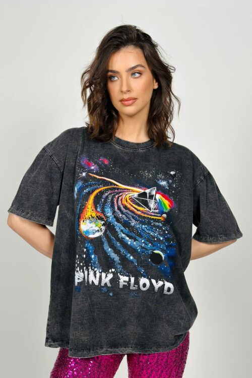  Washed Black T- Shirt  SPACE